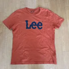 90s Lee ビッグロゴ オレンジ×紺ロゴ vintage Tシャツ