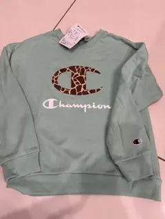 Champion ヒョウ柄ロゴ トレーナー 130