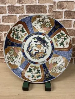 希少　伝統的な和風模様の大皿　古伊万里（こいまり）直径約40センチ