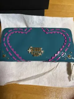 ANNA SUI 長財布 ラウンドファスナー ハート 星柄　新品未使用のサムネイル
