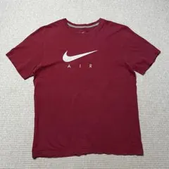 NIKE AIR Tシャツ ワインレッド ボルドー スウォッシュロゴ L