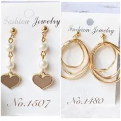 ★いちご様　金具変更なし★ハンドメイドピアス　No.1480