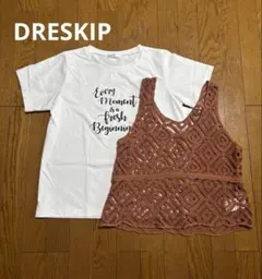 DRESKIP ビスチェ Tシャツ セットのサムネイル