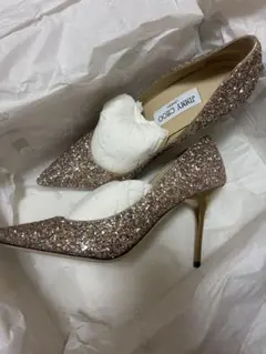 【新品未使用】　JIMMY CHOO ピンクゴールド ハイヒール パンプス　39