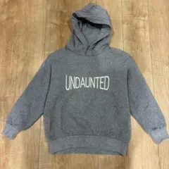 GU グレー 裏起毛パーカー 150サイズ