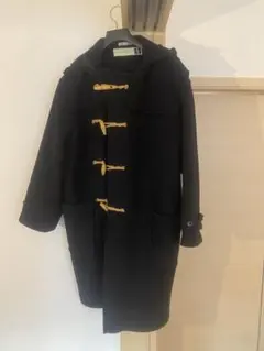 グローバーオール　ダッフルコート 黒 フード付き