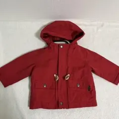 プティマイン　アウター　80 ナイロンパーカー　ボアベスト　赤