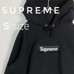 1002 シュプリーム◆パーカー プルオーバー ボックスロゴ 21AW 黒 S
