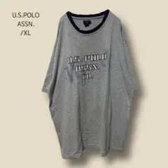 a227　【U.S.POLO ASSN.】　Tシャツ　グレー　カシュアル　XLのサムネイル