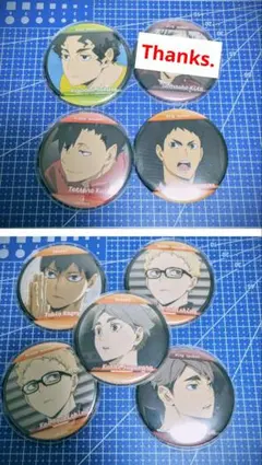 ハイキュー!!缶バッチ　8個セット