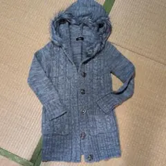 DOSCH フード付きグレーMカーディガン