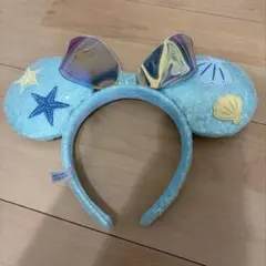 ディズニー　ミニー　カチューシャ　ディズニーシー　水色　マーメイド