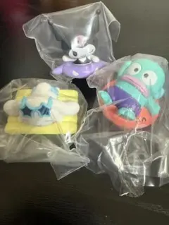 サンリオガチャ　ハンギョドン、シナモン、クロミちゃん