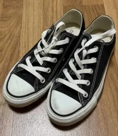 CONVERSE ブラック ローカット スニーカー 23センチのサムネイル