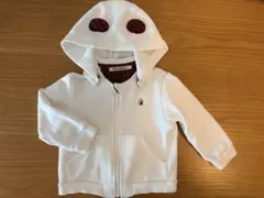 美品　ファミリア（familiar）くま耳　パーカー90