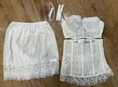 セモア　ホワイト ブライダルインナー セット　5点　D65