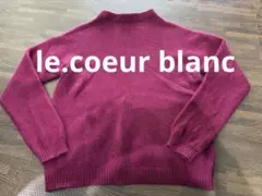 ルクールブラン　ニット　ハイネック　マゼンタのサムネイル