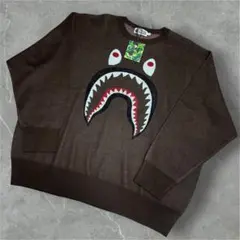 未使用美品 A BATHING APE エイプ シャーク ニット セーター XLのサムネイル