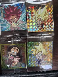 ドラゴンボール 超戦士 シールウエハース　UGR 孫悟空含む4枚セット