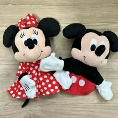 Disney ミッキー・ミニー パペット　ぬいぐるみセット