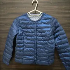 ユニクロ　ネイビー 中綿ジャケット 130サイズ