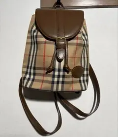 【美品】BURBERRY リュック 巾着 ノバチェック シャドーホースのサムネイル