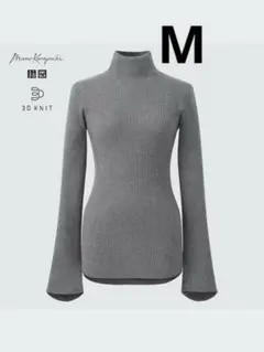 UNIQLO 3Dリブハイネックセーター　マメクロゴウチ