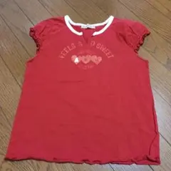 f dash ハートプリント Tシャツ 140　値下げ済み　familiar