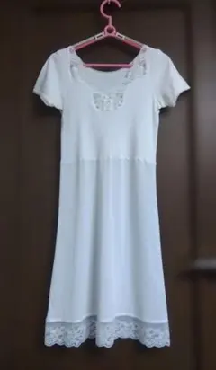 ワンピース 型 レース付きスリップM