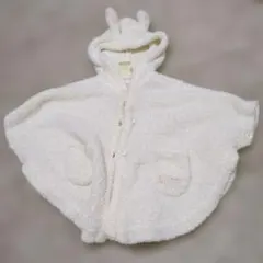 ウサギ耳フード付きポンチョ