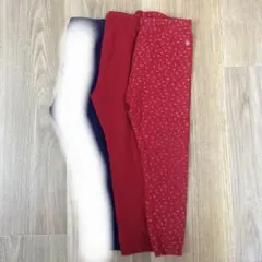 中古　PETIT BATEAU レギンス 2点セット 24m/86cm