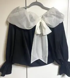 NICE CLAUP リボンブラウス