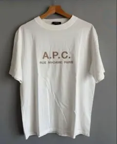 A.P.C. プリントロゴ Tシャツ ホワイト 半袖