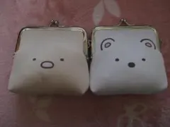 すみっコぐらし とんかつ・くま　 がま口 小銭入れ2個セット