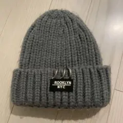 BROOKLYN NYC グレー ニット帽