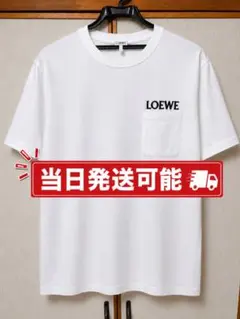 【新品未使用】LOEWE ロエベ 胸ポケット ロゴ刺繍 Tシャツ Mサイズのサムネイル