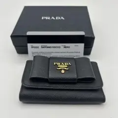 極美品　プラダ　リボン　キーケース　財布　バッグ