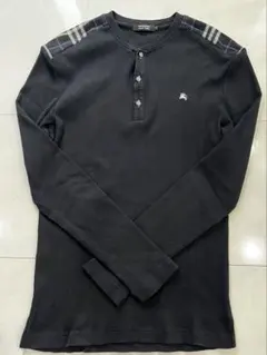 BurberryBLACKLABELバーバリーカットソーロンT美品