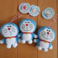 ドラえもん いろんな顔がいっぱいマスコット まとめ売り ぬいぐるみ 3個セット