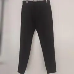 メンズ 黒 スラックス タイトフィット ブラック