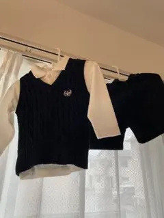 長袖シャツ＋ベスト＋ズボン　３点セット　80㎝