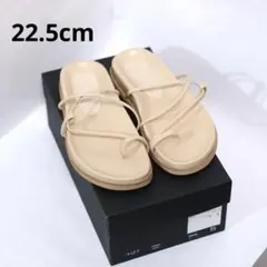 MAURO de BARI ベージュ トングサンダル サイズ 22.5cmのサムネイル