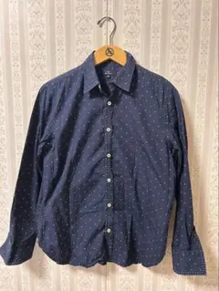 Paul Smith ネイビー ドット柄シャツ M