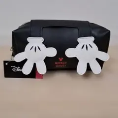 【タグ付き・未使用】　ディズニー　ミッキー　ポーチ　黒　小物入れ