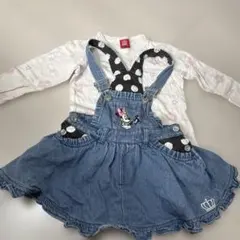 ミニーマウス デニムワンピース セット