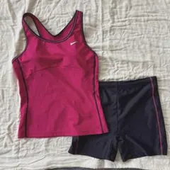 NIKE セパレート水着 ピンク×ネイビー　ナイキ　Lサイズ　レディース水着のサムネイル