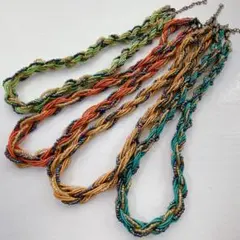 hu532/SALE！丸小ビーズネックレス4本set