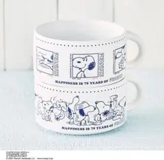 クックパッドPEANUTS スヌーピー 75周年 マグカップセット