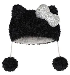 ユニバ ハローキティファンキャップ 黒