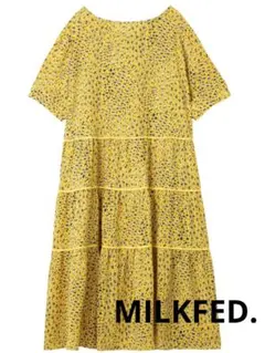 MILKFED. 半袖 ワンピース FLORAL TIERED DRESSのサムネイル